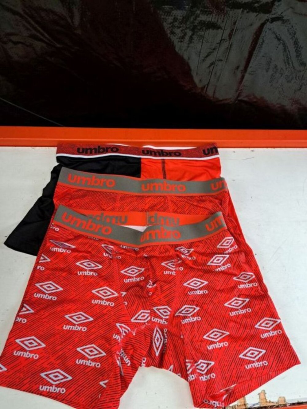 Umbro Essential Stretch Men's Boxer Briefs 3 Pack Multicolor Size M